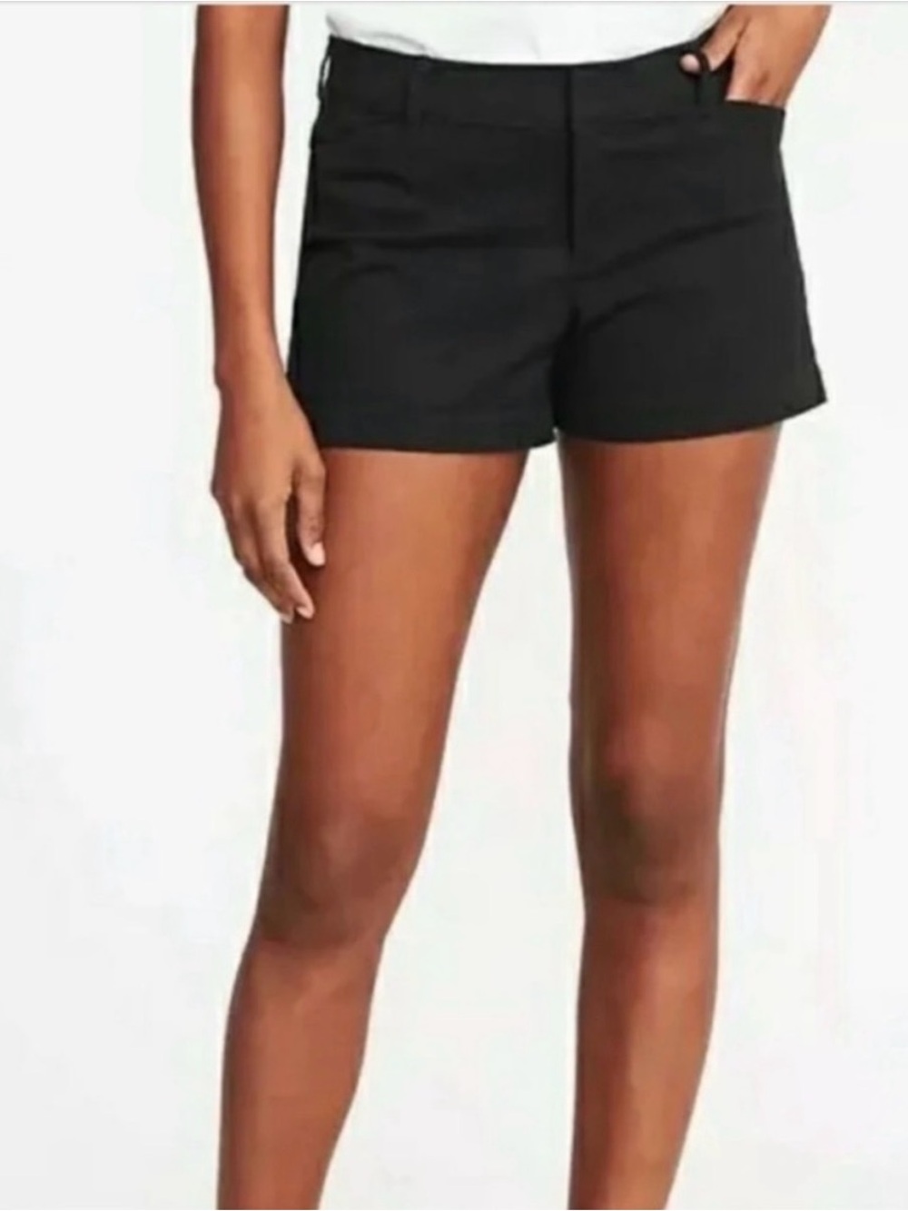 Old Navy Black High-Rise Tailored Shorts - Classic Fit